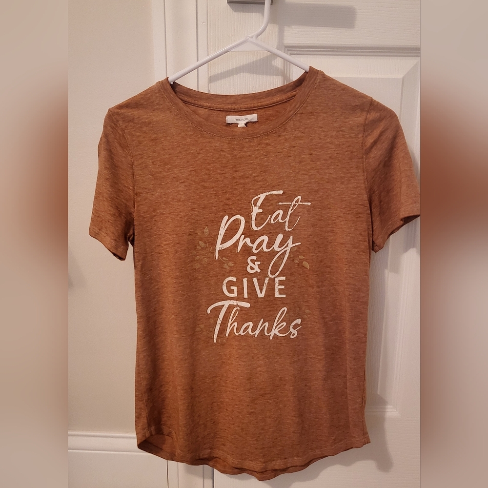 Maurices Brown Graphic Tee Womans Xs